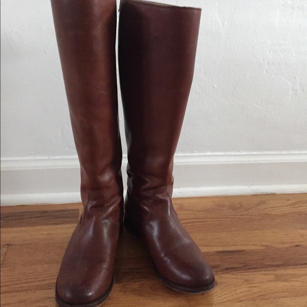 Frye brown tall boots